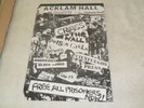 CRASS - ORIG 1979/80 SIGNED IGNORANT GIG FLYER ACKLAM HALL POSTER PUNK ROCK VG