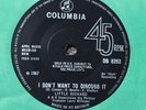 Little Richard  45    I Don't Want To Discuss It.  DB 8263 1967   Northern  EX+.