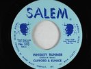 Rockabilly Hillbilly 45 - Clifford & Eunice - Whiskey Runner - Salem - VG++