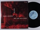BIG JOE WILLIAMS Piney Woods Blues DELMAR LP VG++ mono red cover y