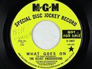 Rock 45 - Velvet Underground - What Goes On - MGM - promo