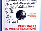 DEREK BAILEY IN WHOSE TRADITION? RARE ORIG'87 AUSTRALIAN EMANEM LP 3404 w/INSERT