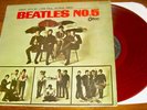 The Beatles No. 5  Japanese red colored vinyl LP Mono pressing Odeon OR-8028