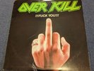 Overkill EP Fuck You Lp 1987 Caroline Insert Carol 1345 Megaforce Thrash Metal
