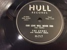 AVONS-HULL 717-OUR LOVE WILL NEVER END/I'M SENDING S.O.S. NYC DOO-WOP R&B R&R 78