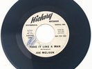 Joe Melson Take It Like A Man Record 45 RPM Single Hickory Records 1961 Promo Y