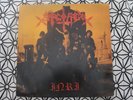 SARCOFAGO Inri LP 1987 ORIGINAL INSERT BRAZIL BLACK METAL COGUMELO LABEL