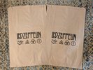 2 x Led Zeppelin IV Zoso RARE PROMO LP Shopping BAG  FREE SHIP USA promotional