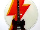 AC/DC  shaped 7 inch Picture Disc Vinyl Who made Who A9425P  WEA Records 1986