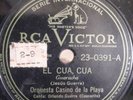 ORQUESTA CASINO DE LA PLAYA - EL CUA CUA / MI BUMBA NE - 78 RPM