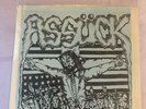Assuck Necro Salvation 7” Vinyl 1989 Blue Paper Rigid Records Ripping Headaches