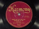 78 RPM -- Broadway Bell Hops (Bix), Harmony 504, EE- Jazz