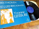 Beethoven: The 3 Last Sonatas - Yvonne Lefebure **Original FY 051 Stereo LP**
