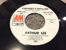 Arthur Lee: Everybody's Gotta Live 1972 A&M Records 7'' Promo Vinyl Record 1361