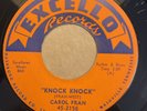 CAROL FRAN   KNOCK KNOCK   EXCELLO 2156   Rare Orig. R&B 45