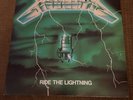 METALLICA RIDE THE LIGHTNING GREEN COVER UNPLAYED BERNETT RECORDS FRENCH PRESS