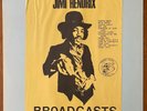 JIMI HENDRIX Broadcasts US ORG 1970's Black Vinyl LP + INSERT Minty