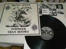 STRONGER THAN BEFORE LP  B ATTACK OI SKIN PUNK ROCK SCREW DRIVER  EX/VG+