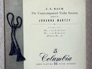 33CX 1286 J.S. Bach Unaccompanied Violin Sonatas Johanna Martzy Volume One