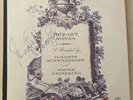 Mozart Songs Recital Signed by Elizabeth Schwarzkopf - Gieseking BOOKLET