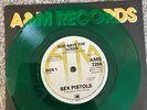Sex Pistols God Save the Queen A&M Repro 7 inch Record - Dark Green Vinyl