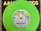 Sex Pistols God Save the Queen A&M Repro 7 inch Record - Lime Green Vinyl