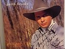 Signed GARTH BROOKS Self Titled Debut 1989 CAPITOL Country LP OG Inner AUTOGRAPH