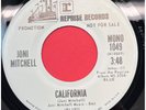 Joni Mitchell California 45 Pop Rock WLP DJ Promo Reprise 1049 NM