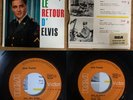 Elvis Presley Le Retour Elvis Vol 1 French Ep Very Rare Orange Label Ep   Ex