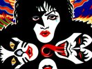 ORIGINAL 1976 PAUL TEAR DROP COVER KISS ROCK AND ROLL OVER VINYL LP STICKERS