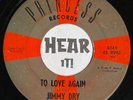 Obscure TX Country Bop TUFF Guitar 45 JIMMY DRY To Love Again PRINCESS hear