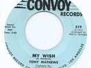NORTHERN SOUL 45 - TONY MATHEWS 