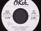BILLY STEWART & MARQUEES: billy's heartache / baby, you're my only love OKEH 7