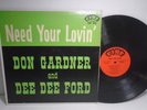 SIGNED DON GARDNER DEE DEE FORD NEED YOUR LOVIN' 1962 LP FIRE RECORDS FLP 105