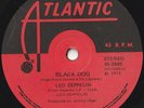 LED ZEPPELIN 45:  BLACK DOG/MISTY MOUNTAIN HOP  AUSSIE ATLANTIC 45-2849 EX- 1972