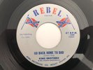 Bluegrass 45 KING BROTHERS Go Back Home To Dad/Virginia Girls REBEL  hear