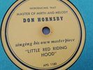 Don Hornsby 78rpm Single 10-inch Hornsby Records #A-4898 Little Red Riding Hood
