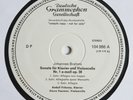 Muster Promo LP | Johannes Brahms Pierre Fournier Sonate Klavier & Cello Nr. 2