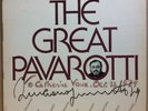 LUCIANO PAVAROTTI The Great SIGNED OS26510 UK LP Vinyl VG++  Cover VG
