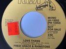 FREDI GRACE & RHINSTONE Love Thang 45 RCA RARE BOOGIE FUNK PROMO