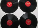 4x Schellack / Shellac - ISKRA - Versandhaus Arbeiter Kult - Lenin Lied / KPD