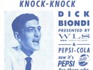 DICK BIONDI--PICTURE SLEEVE + 45--(PIZZA SONG)--PS--PIC--SLV