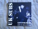 UK Subs Left for Dead LTEV Reissue Double LP Blue Vinyl Mint Condition Un played