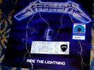 METALLICA RIDE THE LIGHTNING Electric Blue Vinyl LP +2004 DC Concert Ticket Stub
