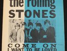 ROLLING STONES Come On Denmark Blue Sleeve PS + 45