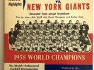 1958 BALTIMORE COLTS NEW YORK GIANTS 45 RPM RECORD NFL WORLD CHAMPIONS NATTY BOH