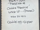 CONNIE FRANCIS CONNIE AND CLYDE RARE TEST PRESSING