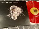 KINGS OF LEON BECAUSE OF THE TIMES RED COLORED VINYL RECORD LP 1ST PRESS NM
