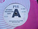 THE KINKS RARE UK PYE PSYCH DEMO 45 DEDICATED FOLLOWER OF FASHION  EX+ CONDITION