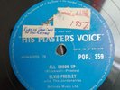 ELVIS PRESLEY UK 1956 H.M.V. ALL SHOOK UP  HIS MASTER'S VOICE POP 359 HMV 78 rpm